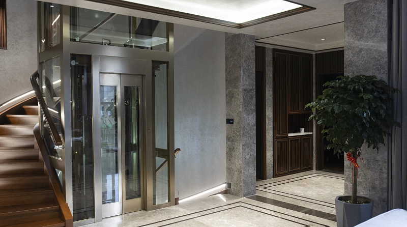 【大名府案例】常州溪湖小鎮(zhèn)安裝·簡(jiǎn)約風(fēng)全觀光電梯E19款